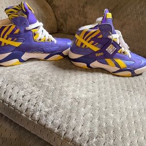 Reebok LSU colors Shaq O’Neal The Pump sneakers